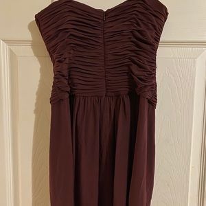 Strapless cocktail mini dress